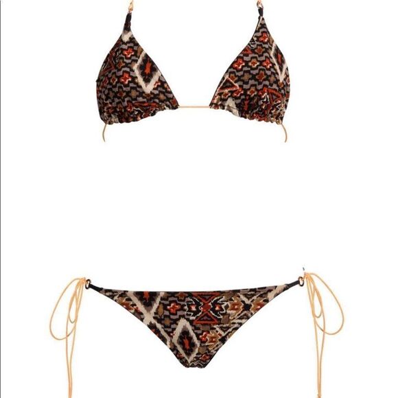 LEZARD BATIK CAVIAR PRINT BIKINI SET 2 pieces NWOT‎ - Picture 2 of 8